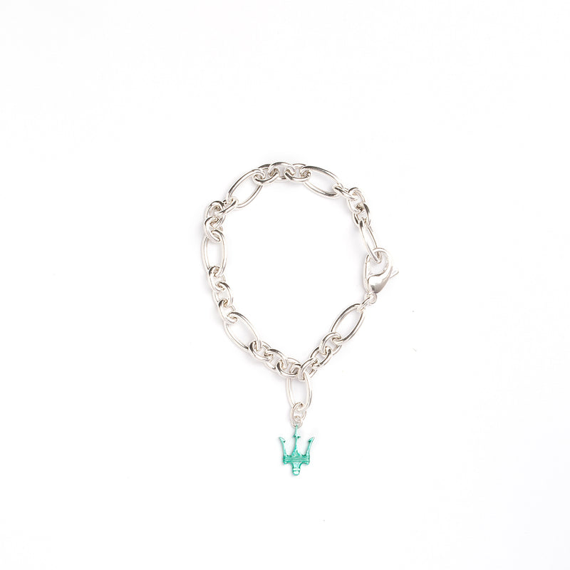 Aquamarine Trident Charm Bracelet