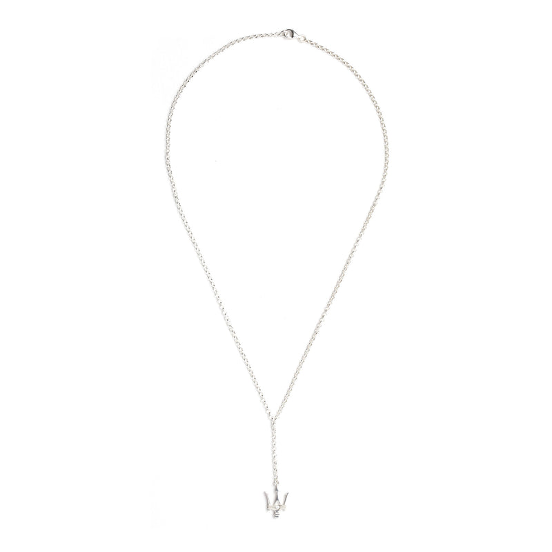 Diamond/Trident Pendant Necklace
