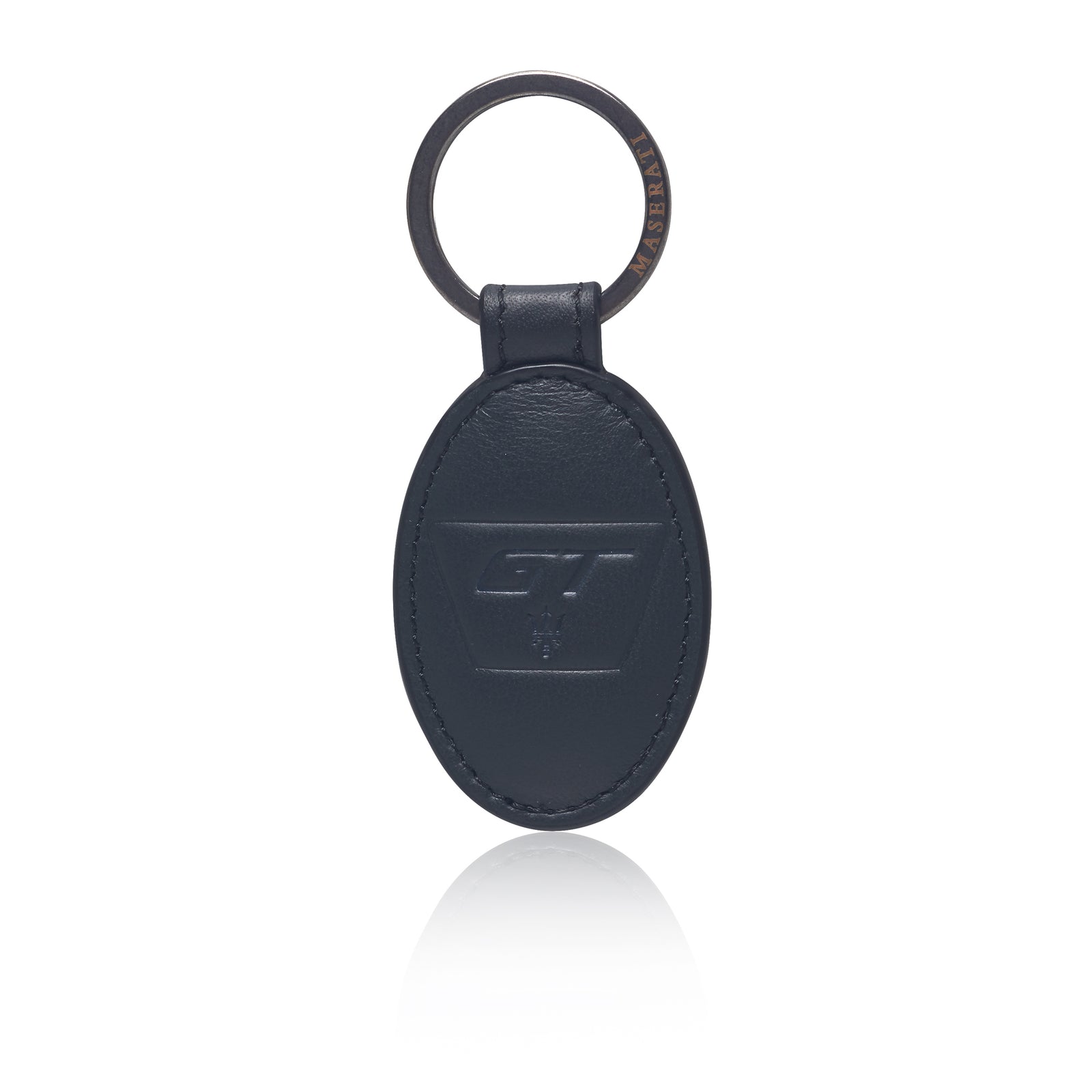 Oval leather keychain – MaseratiStore