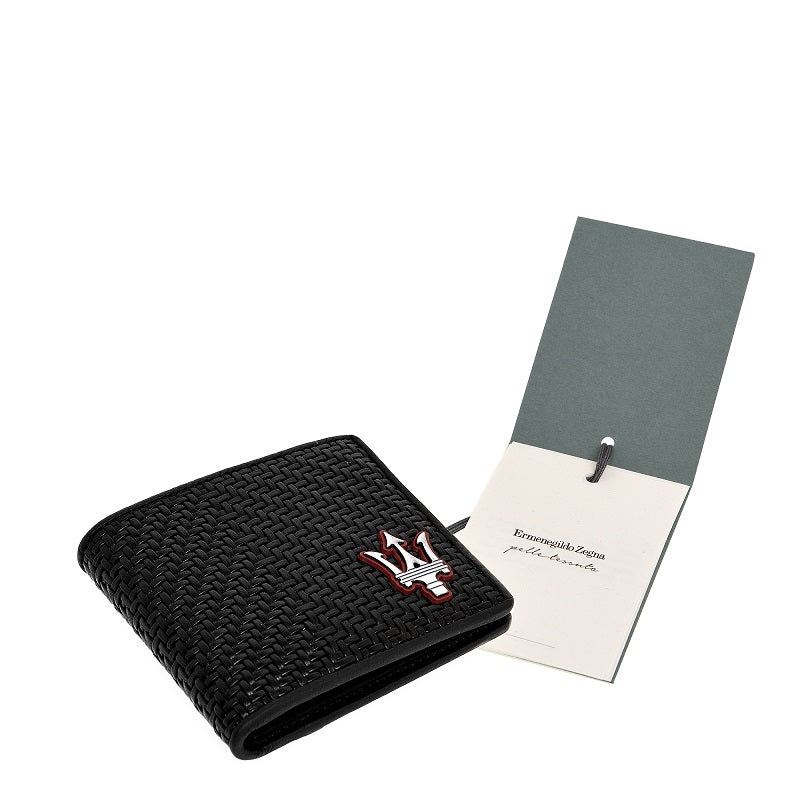 Brieftasche schwarz PELLETESSUTA™ Zegna – MaseratiStore