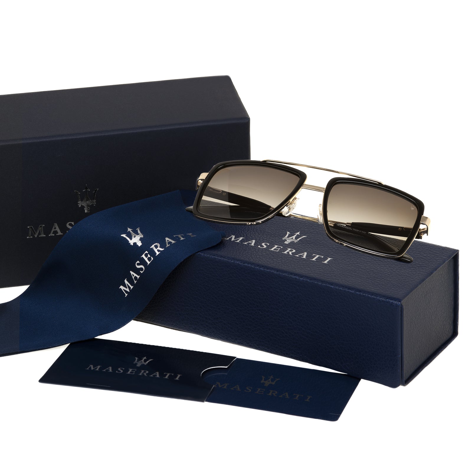 Occhiali da sole da uomo specchiati marrone Occhiali da sole da uomo specchiati marrone