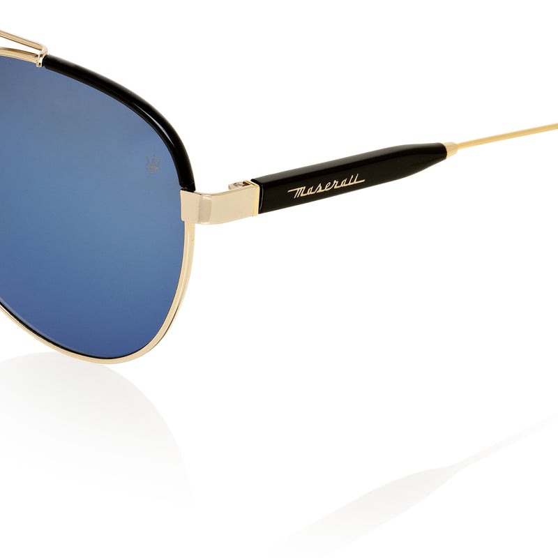 Occhiale da sole Uomo in Acciaio lenti blu a specchio (ms50502