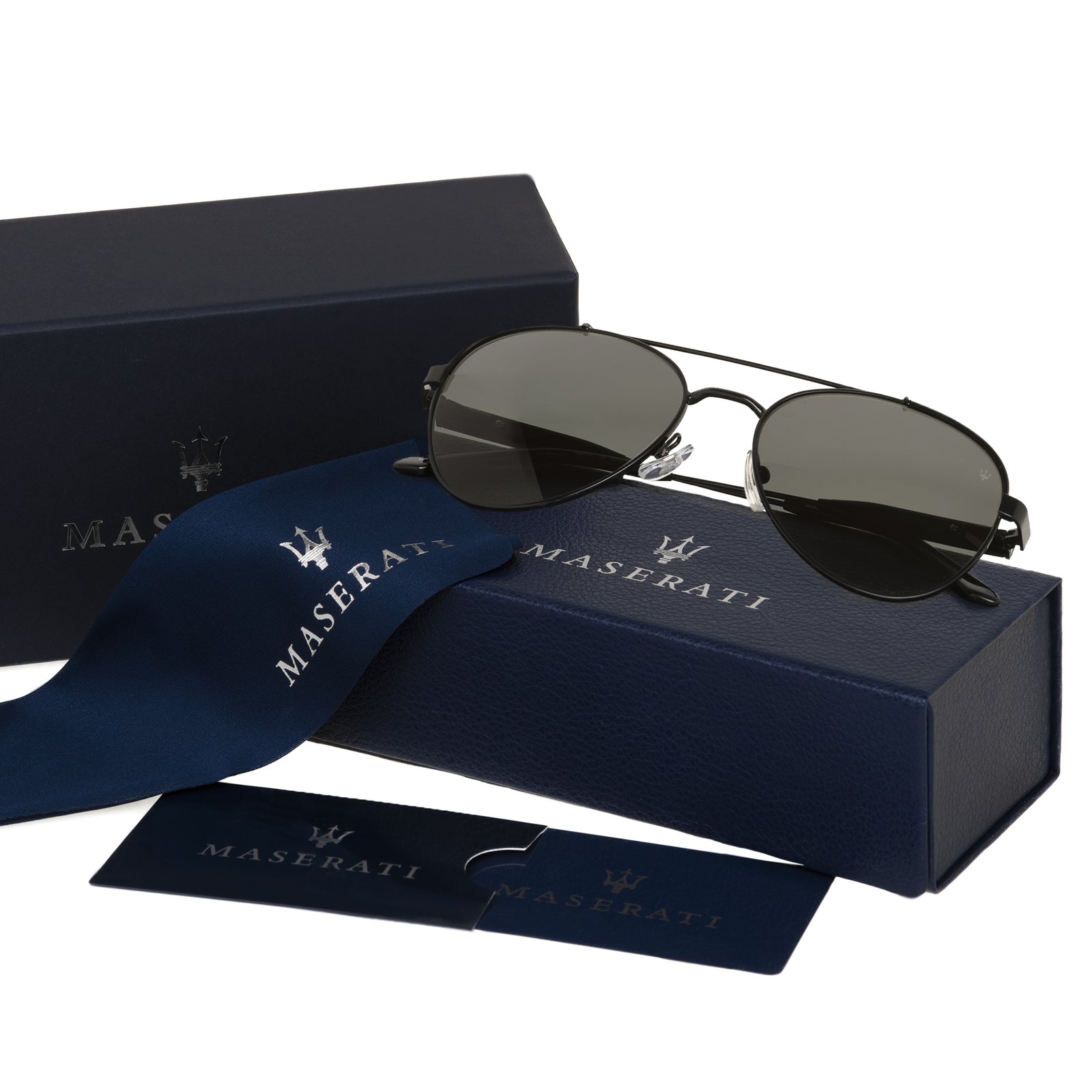 Set Da 3 Occhiali Da Sole Aviator Polarizzati – Montatura In Metallo Nero – Lenti UV400 – Unisex – Guida E Viaggi
