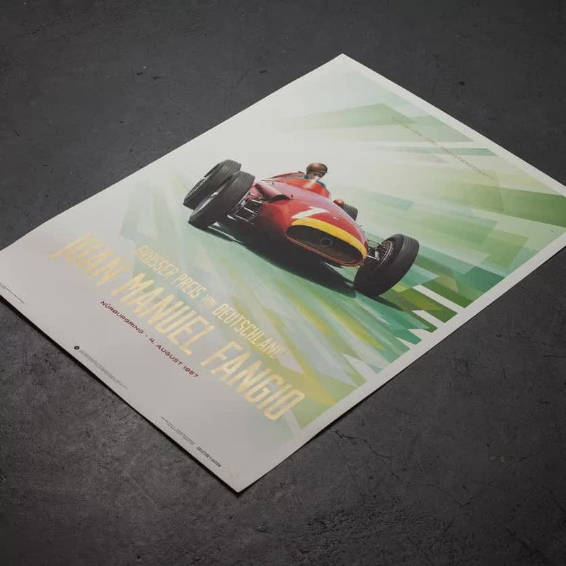 Design Poster 250 F Fangio 1957