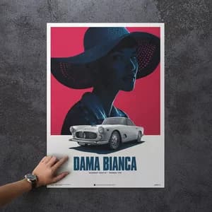 Póster de diseño 3500 GT - Dama Bianca