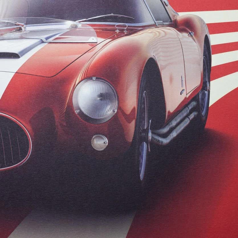 Póster de diseño A6GCS Berlinetta Rossa