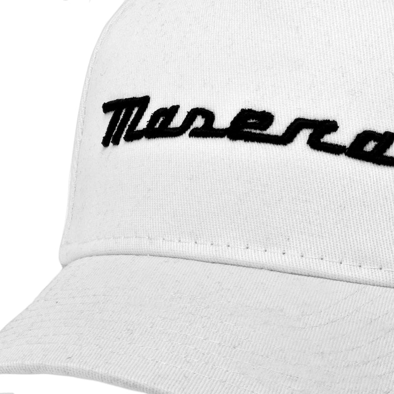 Maserati Script White Cap