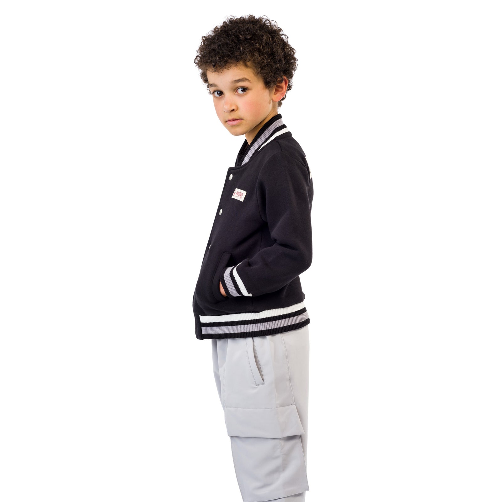 Kid's Black Ghibli Bomber – MaseratiStore