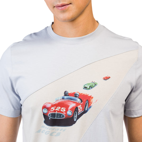 A6GCS Mille Miglia T-Shirt für Herren in Grau 