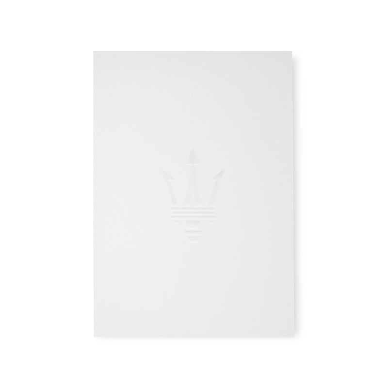 Bloc de notas A4 Tridente Maserati Blanco 
