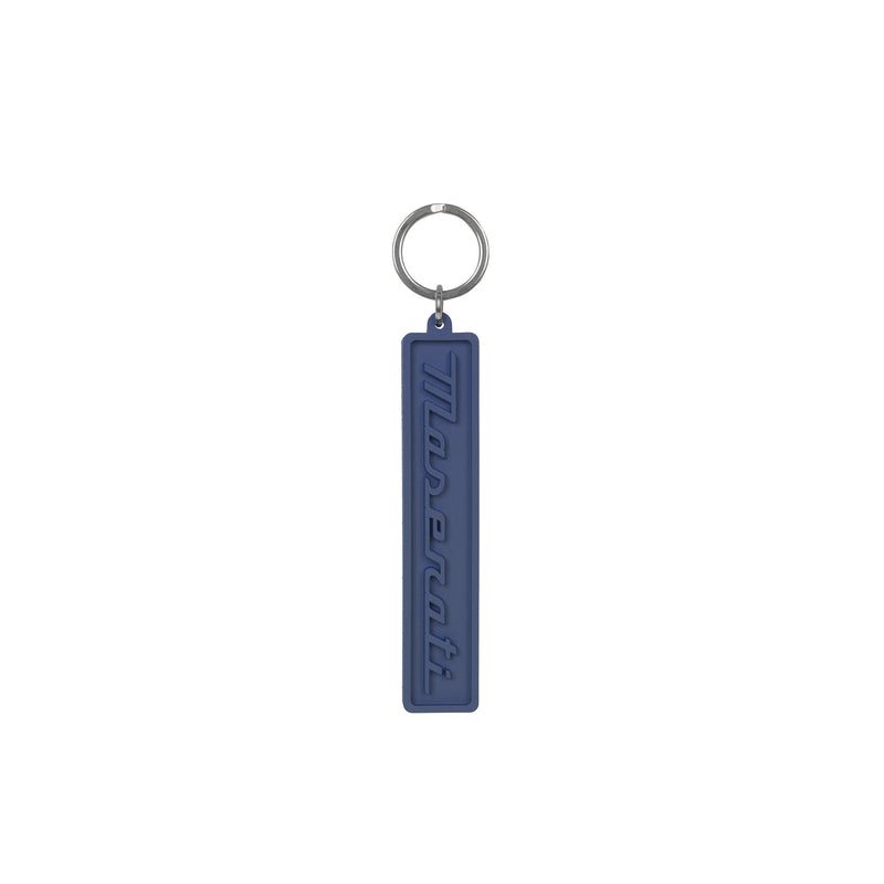 Blue Keychain with Maserati Script