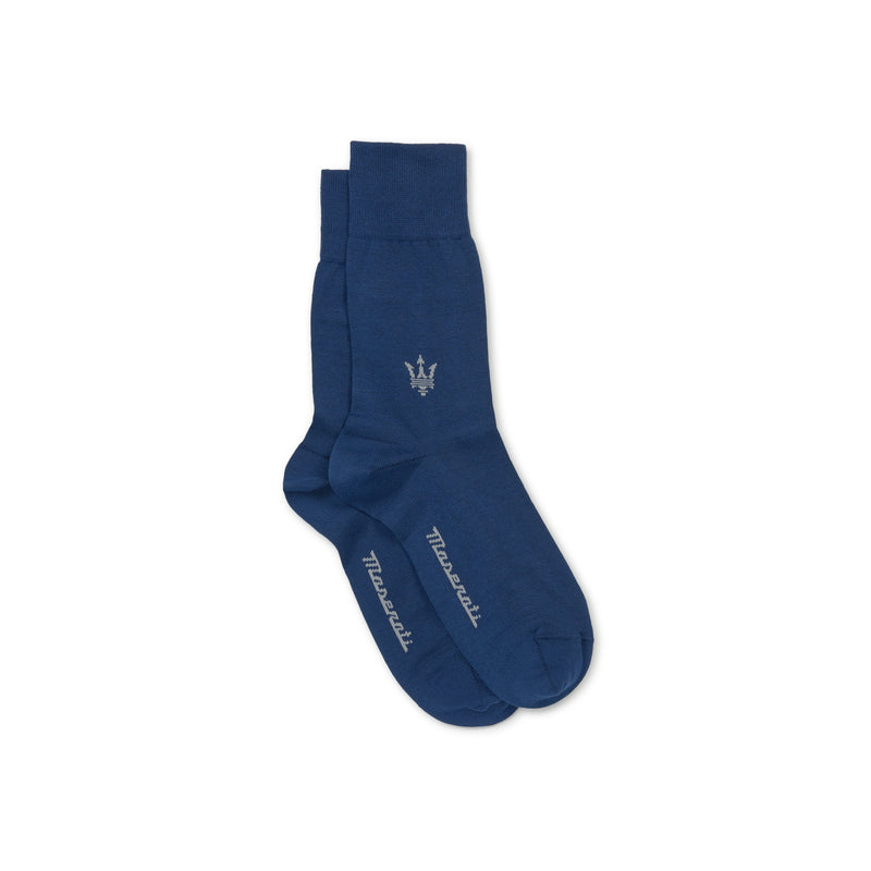 Blue Unisex Socks with Trident