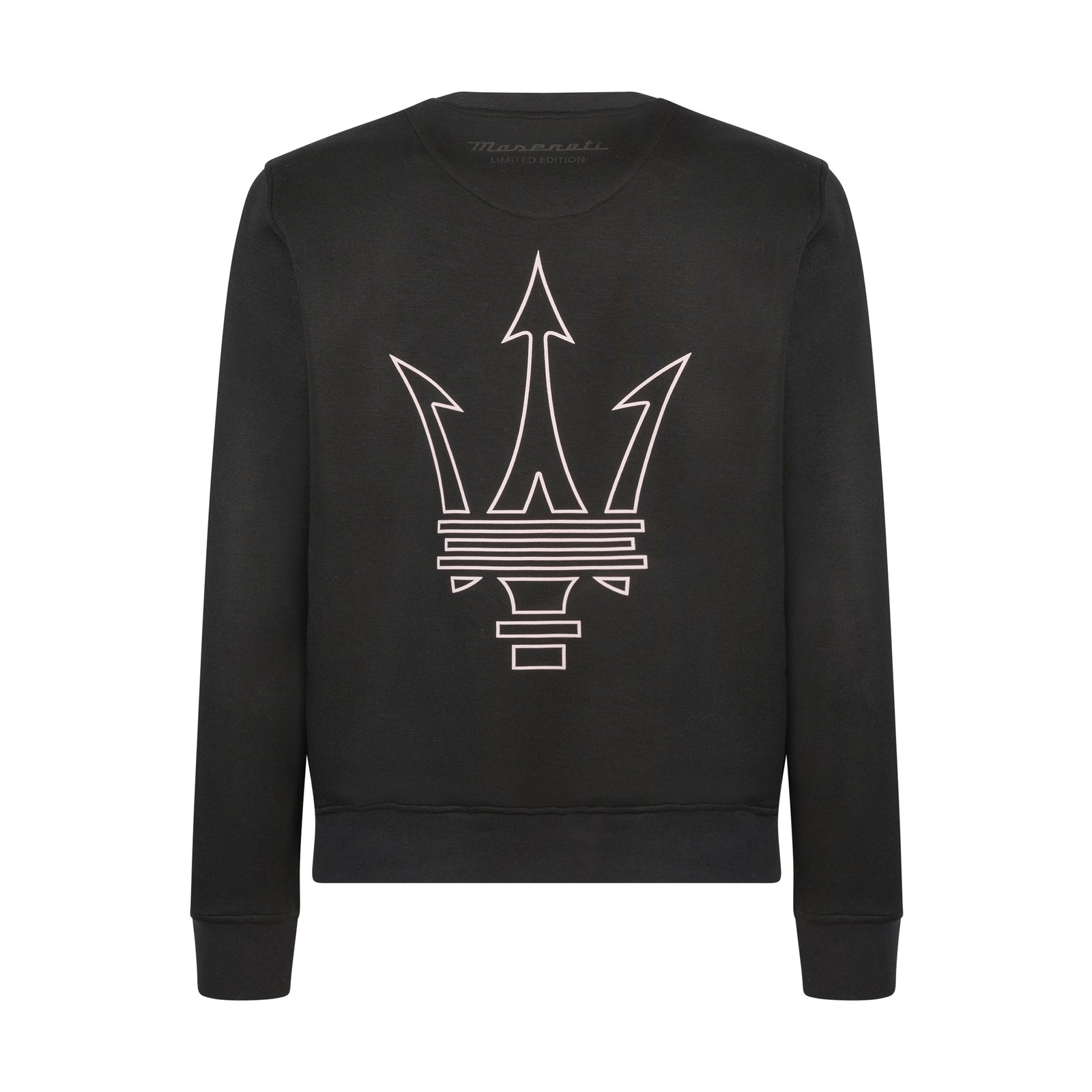 Black Unisex Sweatshirt with Maxi Trident - Limited Edition