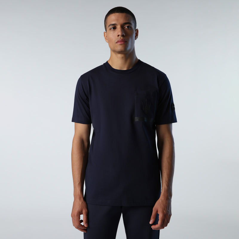 Blue Pocket Organic Jersey T-Shirt