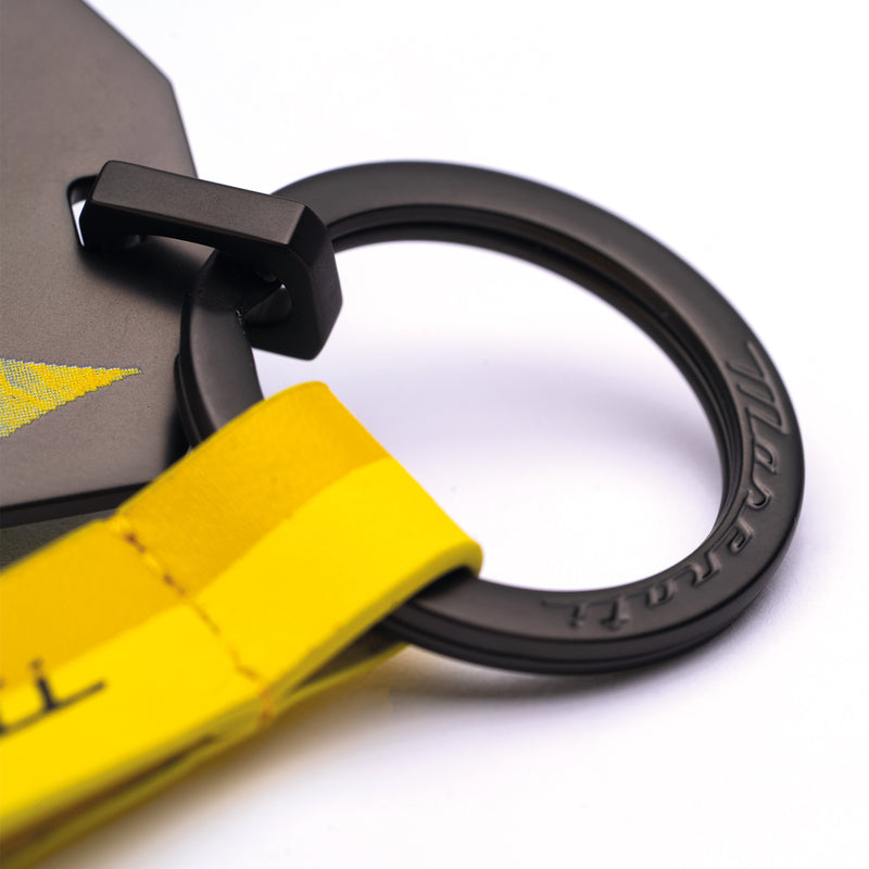 Yellow Trident Tag Keychain