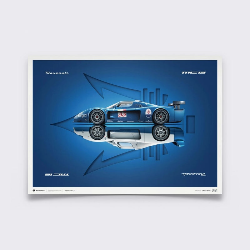 Design poster MC12 side view - Limited Edition