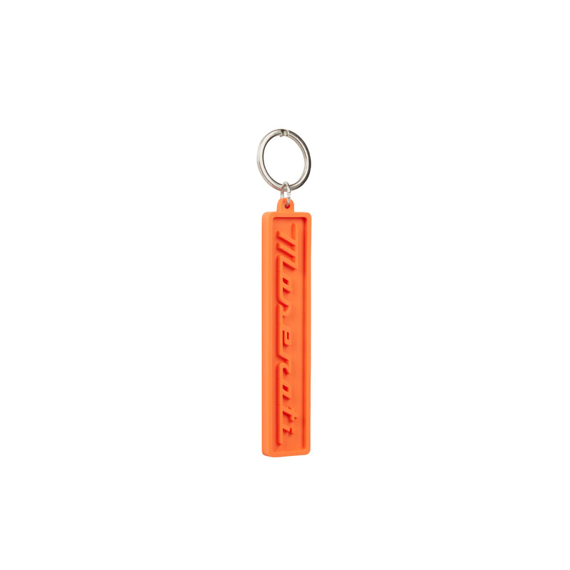 Orange Keychain with Maserati Script