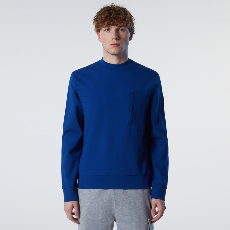 Electric Blue Crewneck Sweatshirt