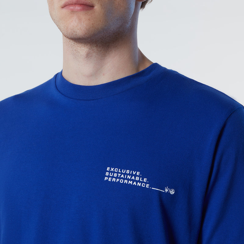 Electric Blue Organic Jersey T-shirt