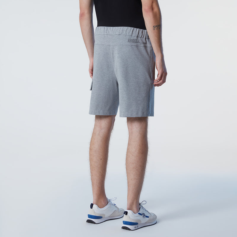Grey Melange Sweat Shorts