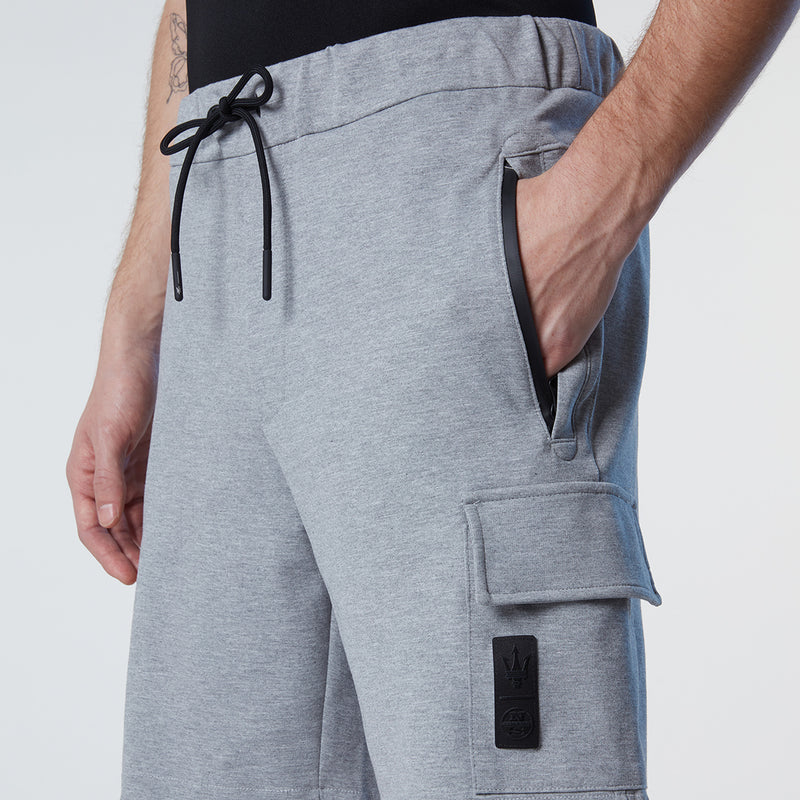 Grey Melange Sweat Shorts