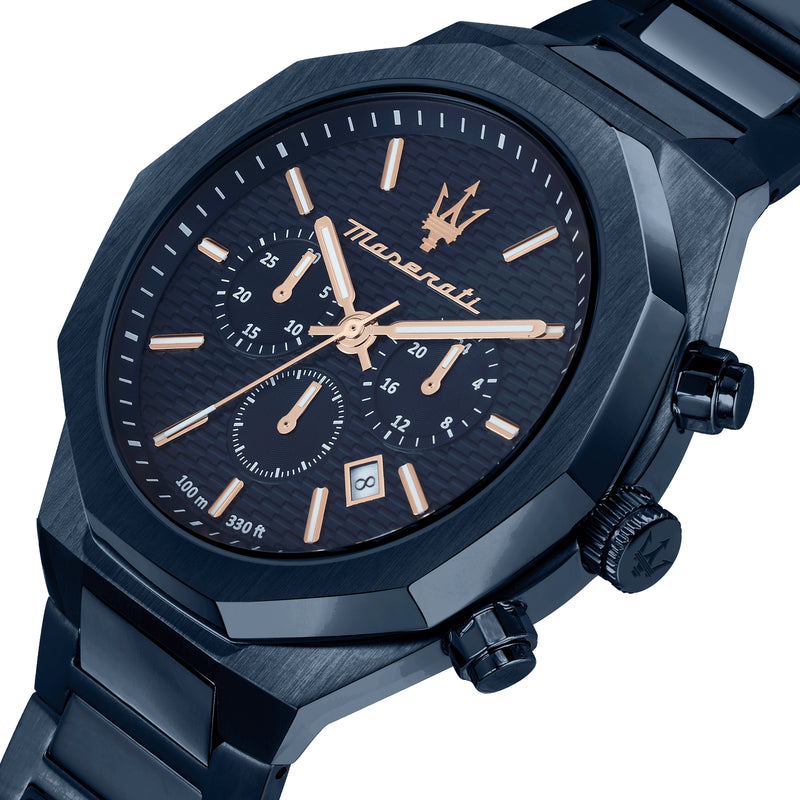 Uhr Stile Crono – Blaues Ziffernblatt (R8873642008)
