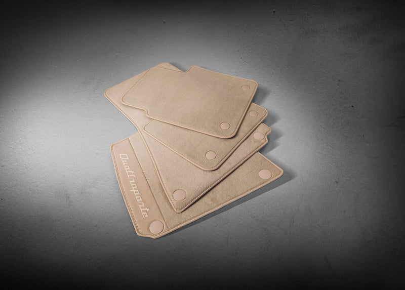 Branded Floor Mats - Right Hand Drive Dual zone - Sand (up to assembly n. 4024120) - Quattroporte