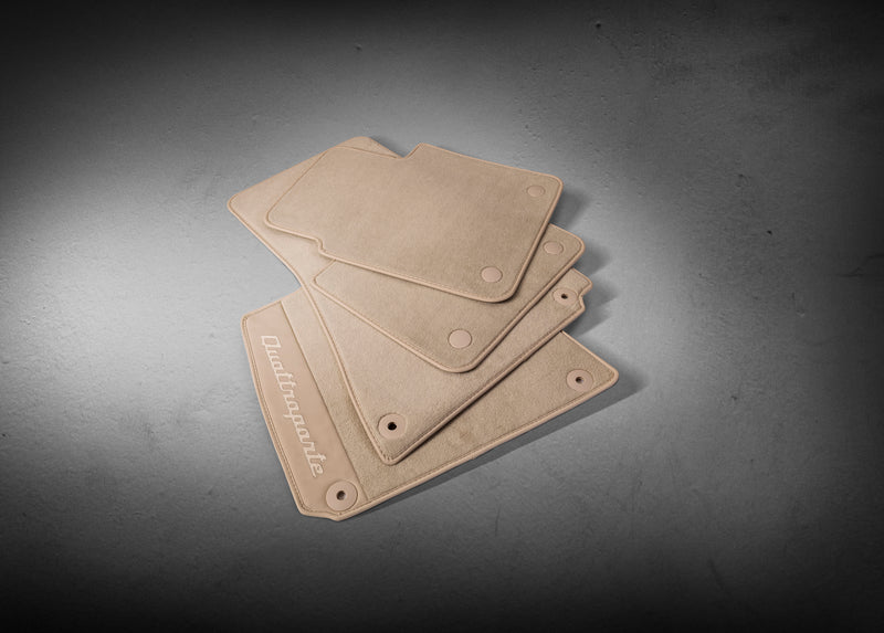 Branded Floor Mats - Right Hand Drive Four-zone - Sand (from assembly n. 4024120) - Quattroporte