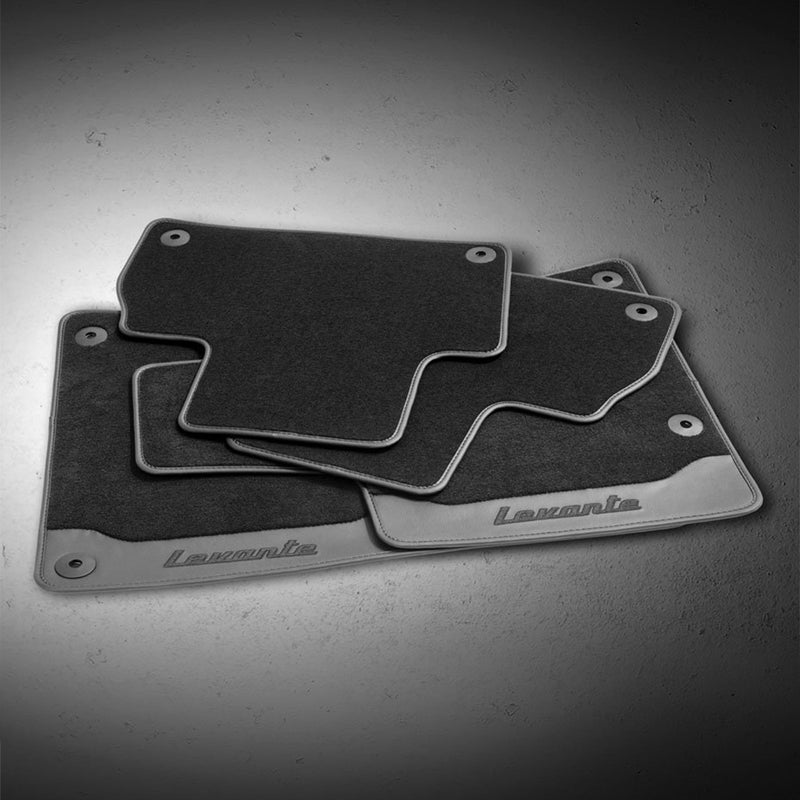 Branded Floor Mats - Right Hand Drive - Black (up to MY18) - Levante